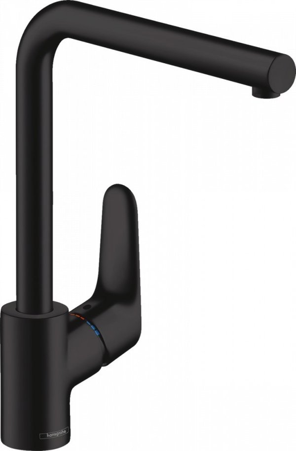 Μπαταρία κουζίνας Hansgrohe Kitchen faucet Hansgrohe Focus M41 μαύρο 31817670