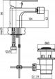 Βρύση μπιντέ Valvex 2455940 LOFT BIDET. ΜΠΙΝΤΕ ΜΑΥΡΟ //BV.2455940 6622796 5902273544715