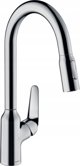 Μπαταρία κουζίνας Hansgrohe Kitchen faucet with pull-out hose Hansgrohe Focus M42, 71820000