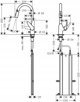 Μπαταρία κουζίνας Hansgrohe Kitchen faucet with pull-out hose Hansgrohe Focus M42, 71820000