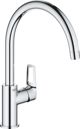 Μπαταρία κουζίνας Grohe BauLoop επιτραπέζια χρώμιο (31368001)