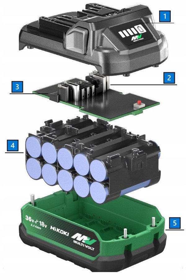 Battery HiKOKI Multi Volt BSL36A18X
