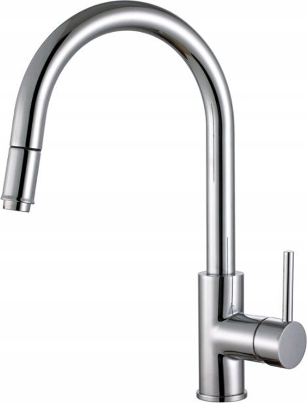 Μπαταρία κουζίνας Sourcing Kitchen faucet with pull-out hose Alveus Delos chrome