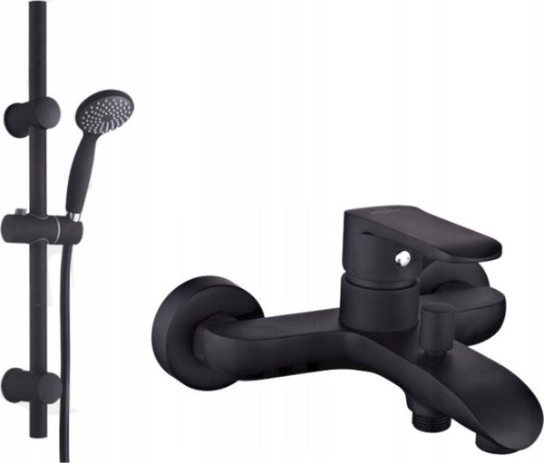 Μπαταρία μπανιέρας Invena INVENA SIROS ΜΠΑΤΑΡΙΑ ΜΠΑΝΙΕΡΑΣ ΜΑΥΡΗ