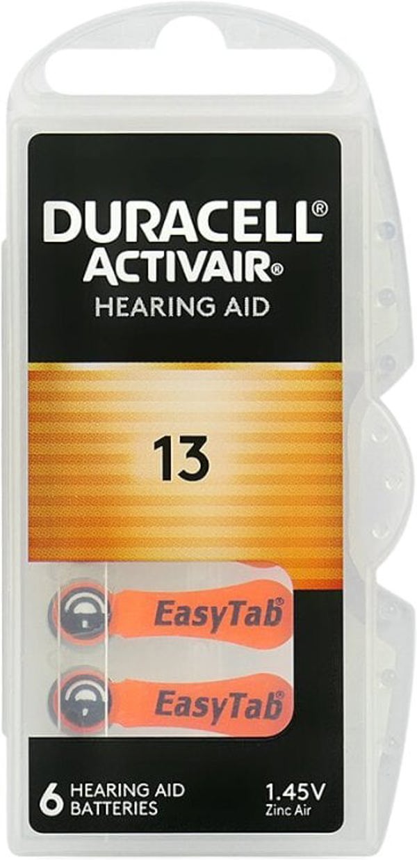 Μπαταρία ακουστικού Duracell DA13 Activair μπλε/6 τεμ