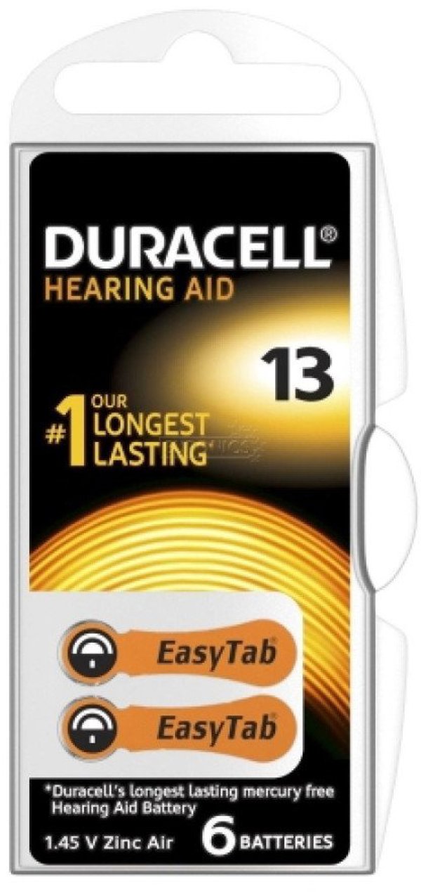 Μπαταρία ακουστικού Duracell DA13 Activair μπλε/6 τεμ