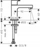 Μπαταρία νιπτήρα Hansgrohe Washbasin faucet Hansgrohe Vernis Shape 71592670