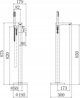 Μπαταρία μπανιέρας Sourcing FREESTANDING BATH MIXER GLAMOUR TREND CH