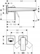Μπαταρία νιπτήρα Hansgrohe Concealed washbasin mixer Hansgrohe Metropol 32526140