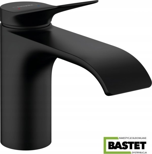 Μπαταρία νιπτήρα Hansgrohe Vivenis 80, 75010670, μαύρο ματ