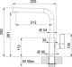 Μπαταρία κουζίνας Franke Faucet Franke Maris 115.0392.338 χρώμιο/umbra