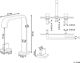 Beliani Kagera Μπαταρία Νιπτήρα Όρθια Ορειχάλκινη Χρυσή (229497)