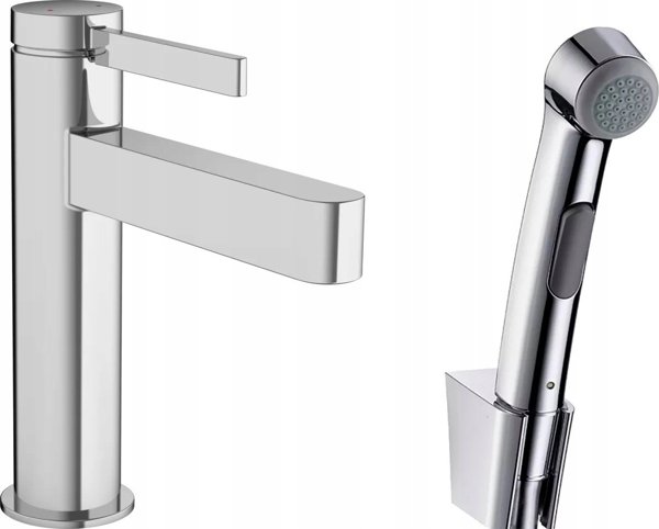 Βρύση νιπτήρα Hansgrohe με ντουζιέρα μπιντέ Hansgrohe Finoris, 76210000, χρώμιο 14111816 4059625395233