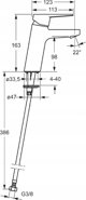 Βρύση νιπτήρα Oras XL 3806F TWISTA 13767368 6414150079863