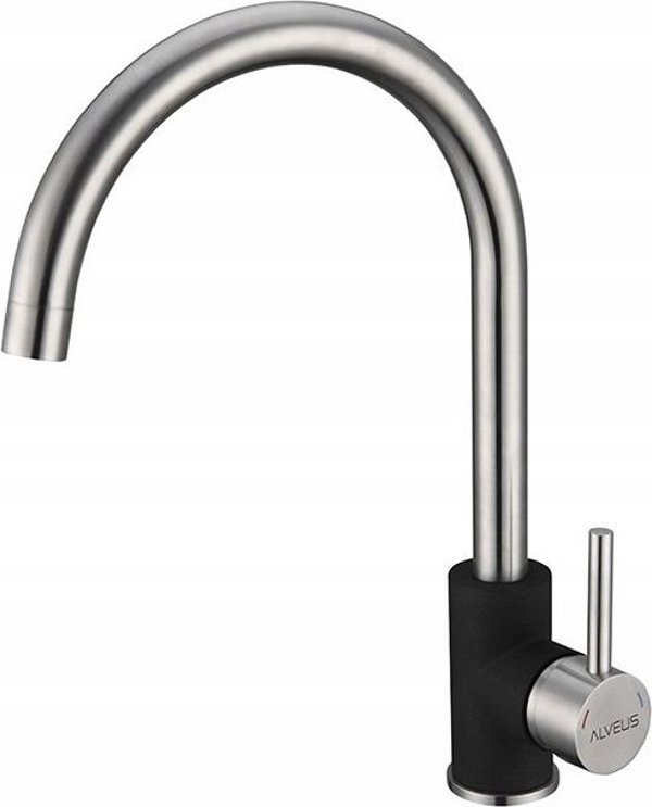 Μπαταρία κουζίνας Sourcing Kitchen faucet Alveus ELZA G05M μαύρο μεταλλικό, 2090305