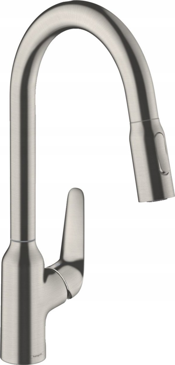 Μπαταρία κουζίνας Hansgrohe 71820800 - βρύση με ανασυρόμενο σωλήνα Hansgrohe Focus M42