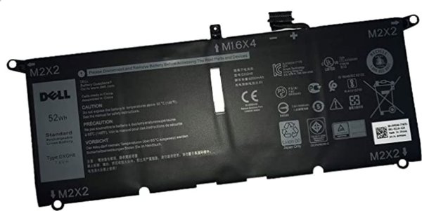 Dell Γνήσια Μπαταρία Laptop 60Wh 7.6V 52Wh 4-Cell για Dell - 5704174305521