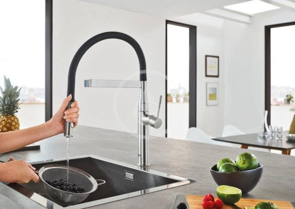 Μπαταρία κουζίνας Grohe GROHE ESSENCE ΑΝΟΞΕΙΔΩΤΟ ΑΤΣΑΛΙ. 30294DC0