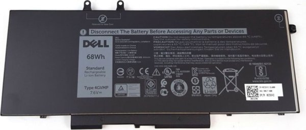 Dell Μπαταρία Laptop 68Wh, 8500mAh, 4-Cell, Li-Ion, Πρωτότυπη