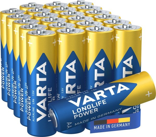 Varta Αλκαλικές Μπαταρίες AA (R6) Longlife Power, 24 Τεμάχια Premium Box