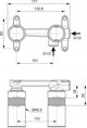 Μπαταρία νιπτήρα Ideal Standard Κρυφό μέρος για επιτοίχια βρύση νιπτήρα Ideal Standard A1313NU