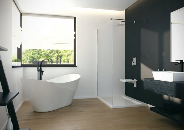 Μπαταρία νιπτήρα Besco Bathroom faucet from Floor Decco, μαύρο, Besco BW-DI-CZ