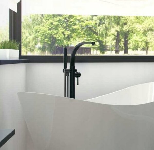 Μπαταρία νιπτήρα Besco Bathroom faucet from Floor Decco, μαύρο, Besco BW-DI-CZ