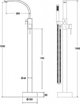 Μπαταρία νιπτήρα Besco Bathroom faucet from Floor Decco, μαύρο, Besco BW-DI-CZ