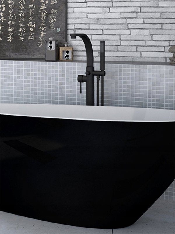 Μπαταρία νιπτήρα Besco Bathroom faucet from Floor Decco, μαύρο, Besco BW-DI-CZ