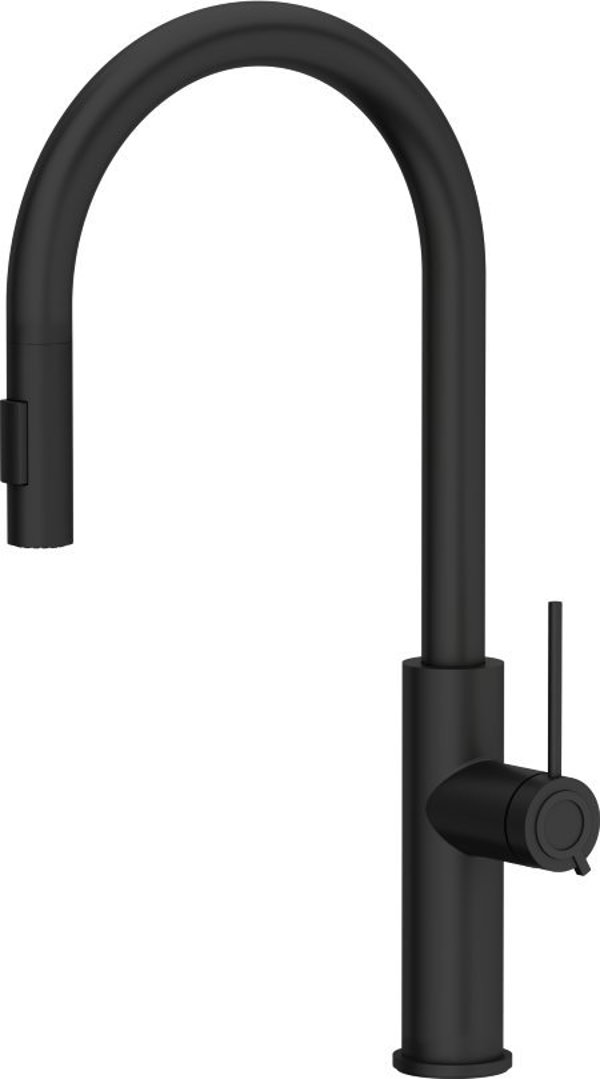 Quadron Μπαταρία Κουζίνας Jennifer Q Line Slim SteelQ, Σταθερή, Μαύρη (3623510_BLM)