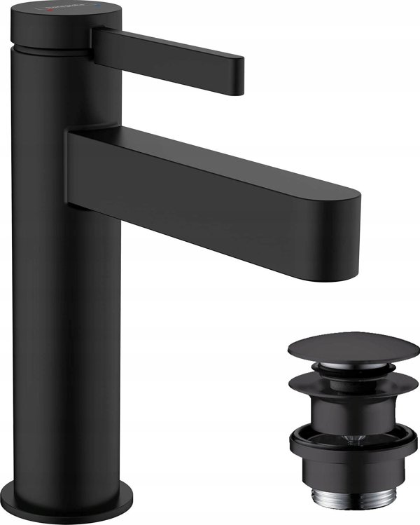 Μπαταρία νιπτήρα Hansgrohe Μίκτης για νιπτήρα HG Finoris 76023670 μαύρο ματ