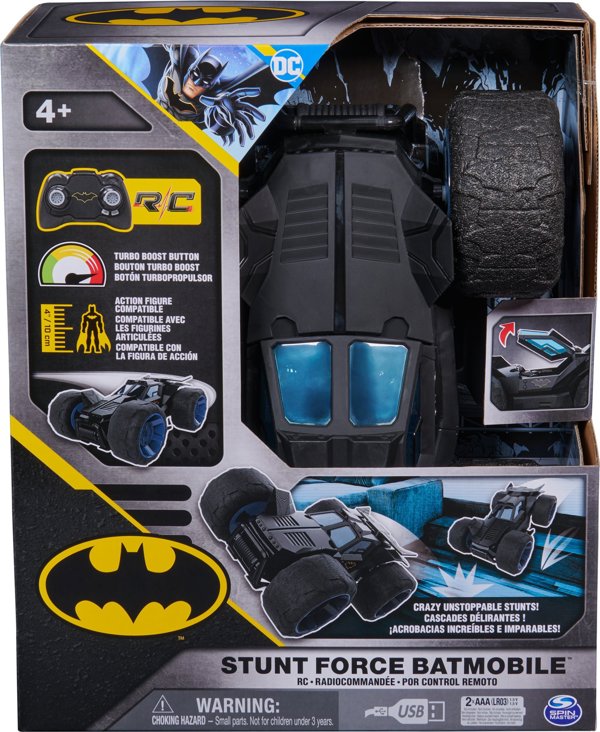 Μπάτμαν BATMAN τηλεκατευθυνόμενο αυτοκίνητο Stunt Shot Batmobile, 6066871