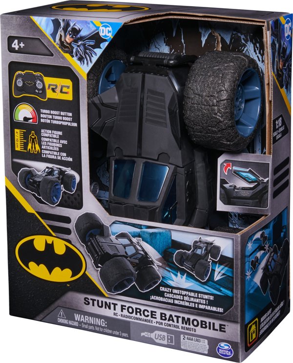 Μπάτμαν BATMAN τηλεκατευθυνόμενο αυτοκίνητο Stunt Shot Batmobile, 6066871