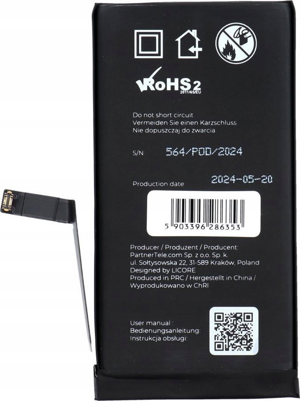 Μπαταρία Licore Μπαταρία για το Iphone 14 3279 mAh LICORE
