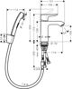 Μπαταρία μπιντέ Hansgrohe Metris επιτραπέζια χρώμιο (31285000)