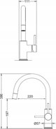 Μπαταρία κουζίνας Blue Water Mixer BLUE WATER Plaza copper sp.