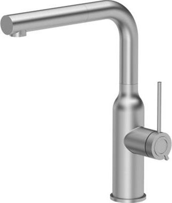 Quadron Angelina Q Line Μπαταρία Κουζίνας Pull-Out από Ανοξείδωτο Χάλυβα, Βουρτσισμένο Ατσάλι
