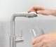 Μπαταρία κουζίνας KFA DUERO PURE BASIC PULL-OUT ΜΠΑΤΑΡΙΑ ΚΟΥΖΙΝΑΣ ΜΕ ΛΕΙΤΟΥΡΓΙΑ ΦΙΛΤΡΑΡΙΣΜΑΤΟΣ ΝΕΡΟΥ ΚΑΙ ΕΞΑΓΩΓΗ ΕΠΙΛΟΓΗΣ + ΦΙΛΤΡΟ HYDRO, INOX