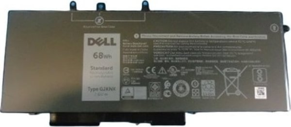 Dell Μπαταρία Laptop 5YHR4 για Dell Latitude 5280, 5480 & Precision 3520 - Πρωτότυπη 4-Κυψελών