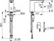 Μπαταρία νιπτήρα Oras Contactless washbasin mixer Oras Electra 9200FZ (με Bluetooth)