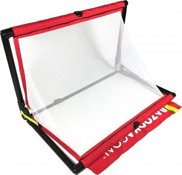 BazookaGoal Πτυσσόμενο Τέρμα Ποδοσφαίρου 120x75cm - Κόκκινο, Με Δίχτυ