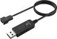 Καλώδιο USB BBC AKASA σε 3-pin / 4-pin, προσαρμογέας 5V σε 12V για ανεμιστήρες, 60 cm