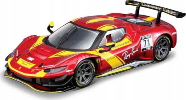 Bburago Ferrari Racing 296 GT3 2023 Κόκκινο 1:43 BBURAGO
