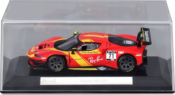 Bburago Ferrari Racing 296 GT3 2023 Κόκκινο 1:43 BBURAGO