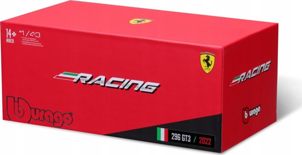 Bburago Ferrari Racing 296 GT3 2023 Κόκκινο 1:43 BBURAGO