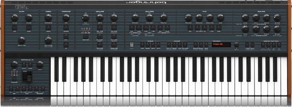 Behringer Behringer UB-Xa - Αναλογικός πολυφωνικός συνθεσάιζερ 16 φωνών με 8 vintage λειτουργίες, διπλά VCF και 61 πλήκτρα με λειτουργία After-Touch.