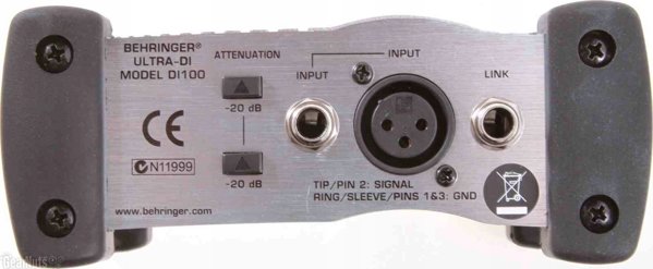 Behringer Behringer DI100 DI-box ενεργό 1-κανάλι 13806297 4033650000000