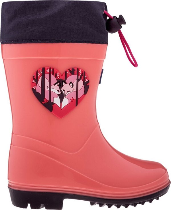 Παιδικές γαλότσες Bejo Kai Wellies Kids σολομός ροζ/χειμωνιάτικη άνθιση μέγεθος 26
