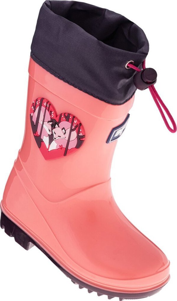 Παιδικές γαλότσες Bejo Kai Wellies Kids σολομός ροζ/χειμωνιάτικη άνθιση μέγεθος 26