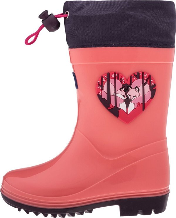 Παιδικές γαλότσες Bejo Kai Wellies Kids σολομός ροζ/χειμωνιάτικη άνθιση μέγεθος 26